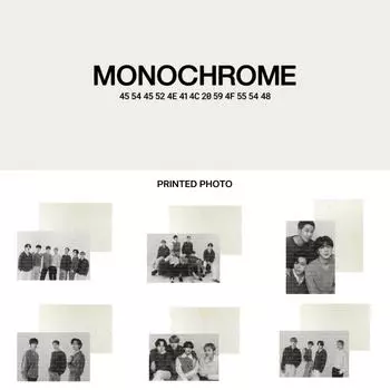 BTS MONOCHROME Печатная фотография BTS ver. UNIT 2-1