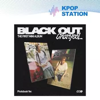 CHANYEOL - 1-й МИНИ-АЛЬБОМ [Black Out] (Фотокнига Вер.) (День Вер. Ночная версия.) [Случайная версия] Day