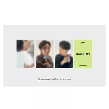 [ПРЕДЗАКАЗ] j-hope (БТС) – Шарм НАДЕЖДЫ [Lollapalooza LIVE] Благотворительная фотокарточка 3 in Set (WeverseShop)