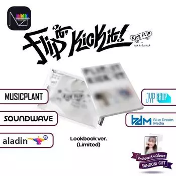 KickFlip - Мини-альбом 1-й альбом Flip it, Kick it! (Лукбук вер.) Ограниченный выпуск ПП 1Pcs