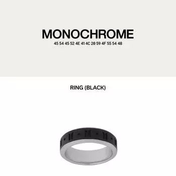 Предзаказ Кольцо BTS MONOCHROME Черное