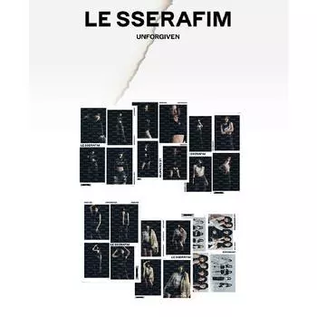 Предзаказ LE SSERAFIM UNFORGIVEN 4-Cut Photo Set