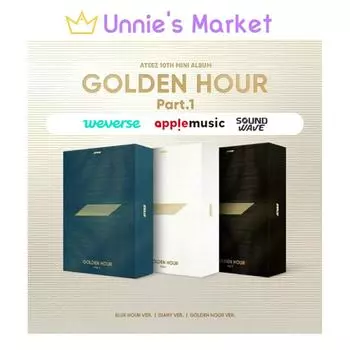 ATEEZ – ЗОЛОТОЙ ЧАС : Часть 1 (СИНИЙ ЧАС ВЕРСИЯ. / ДНЕВНИК ВЕР. / ЗОЛОТОЙ ЧАС ВЕР.) + Бесплатный подарок [NO POB] Blue Hour ver.