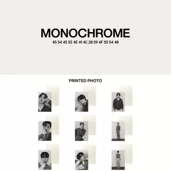 BTS МОНОХРОМНАЯ распечатанная фотография Чимин V Чонгук вер. Jimin 2