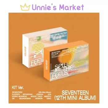 [Предзаказ] SEVENTEEN - Spill The Feels 12th Mini Album KiT ver. + Бесплатный подарок Random Ver.