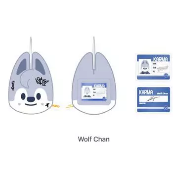 Предзаказ Stray Kids POP-UP Store KARMA SKZOO Именной жетон Wolf Chan