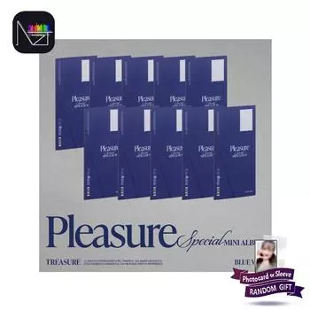 [ПРЕДЗАКАЗ] TREASURE SPECIAL Мини-альбом [PLEASURE] BLUE VER. Random 1pcs