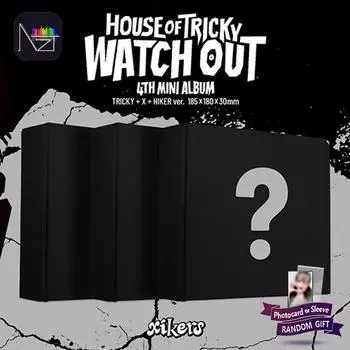 XIKERS - 4-й мини-альбом HOUSE OF TRICKY : ОСТОРОЖНО (TRICKY+X+HIKER версия.) RANDOM 1PCS