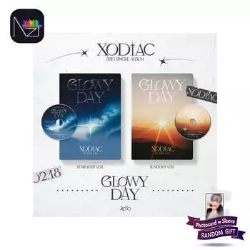 [ПРЕДЗАКАЗ] XODIAC - 2-й сингл-альбом GLOWY DAY [STARLIGHT+SUNLIGHT Ver.] RANDOM 1PCS