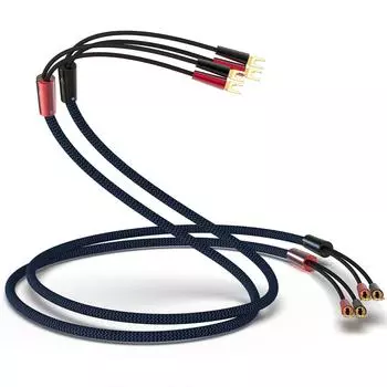 Preffair Высококачественный OFC акустический кабель с 1 парой позолоченных публичных акустических кабелей для аудио высокого качества домашнего кинотеатра Y-типа разъем,