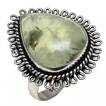 Prehnite Gemstone Handmade Silver Jewelry 8