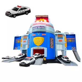 преимущества Полицейский участок Tomica DX Оригинальная модель Tomica Toyota Crown с патрульной машиной [включена информация от производителя] Трансформация!