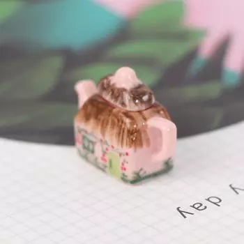 Прекрасная фарфоровая чашка, чайник, посуда, 1/12, миниатюрный кукольный домик, кухонная игрушка