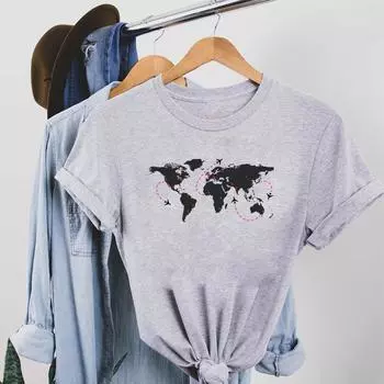 Прекрасная футболка, модная футболка 90-х годов, милый стиль, трендовая одежда, повседневная женская футболка с коротким рукавом и принтом, женская женская футболка с графикой S