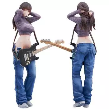 Прекрасная гитара Sisters Mei Mei Аниме Фигурка ПВХ Фигурка Коллекционная модель куклы Игрушки Подарки 23 см without box