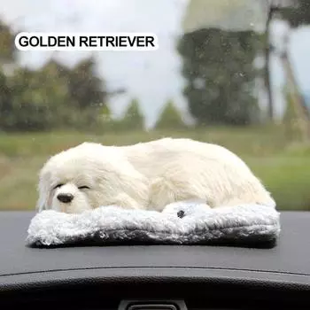 Прекрасная имитация куклы-собаки, украшения для автомобиля