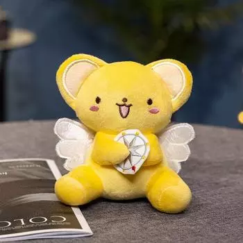 Прекрасная плюшевая игрушка ЦЕРБЕР Мягкая плюшевая подвеска Cardcaptor Sakura Милая аниме-кукла Подарки на день рождения для девочки, ребенка 13cm