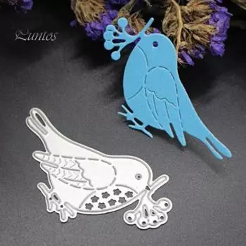 Прекрасная птица резки умирает трафарет DIY скрапбук бумажные карты тиснение ремесло инструмент