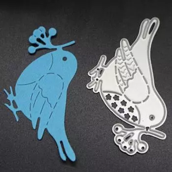 Прекрасная птица резки умирает трафарет DIY скрапбук бумажные карты тиснение ремесло инструмент