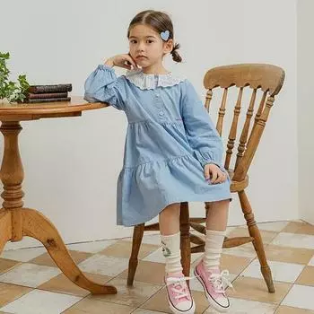Прекрасное кружевное платье-отмена от Olivan Girls, популярный персонаж в Корее