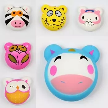 Прекрасные эластичные милые игрушки из искусственной кожи, медленно поднимающиеся после сжатия и нажатия для детей ясельного возраста yellow