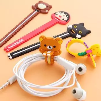 Прекрасные кабельные стяжки на молнии яркого цвета с закругленным краем животного рисунка 4