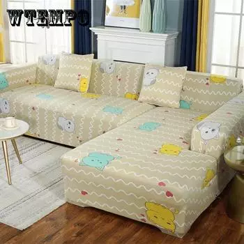 Прекрасные кошки Спандекс Диван Крышка Симпатичные кошки Шаблон Секционный 1/2/3/4 Сидячий диван Крышка Все включено Диван Крышка Мебель Протектор Single-seater
