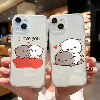 Прекрасный анимационный телефон для Iphone 13 Max Mini X XR 8 7 12 XS 11 6s Pro 14 Plus 6, мягкий силиконовый чехол for Iphone 11 остановить