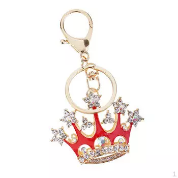 Прекрасный брелок для ключей для автомобиля, женская сумка, брелок для ключей, красный