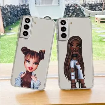 Прекрасный чехол для куклы Bratz для Samsung Galaxy S10e S21 Fe S23 Ultra 5g S20 Plus S10 Lite S9 S22 S20fe, прозрачный мягкий чехол, принципиально Samsung S9