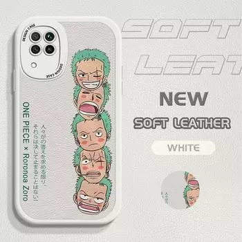 Прекрасный чехол для телефона из искусственной кожи с рисунком Ророноа Зоро для iPhone 15 14 13 12 Pro Max Samsung Galaxy S23 Ultra S20 FE A52 Redmi Xiaomi POCO Мягкий чехол Samsung S20