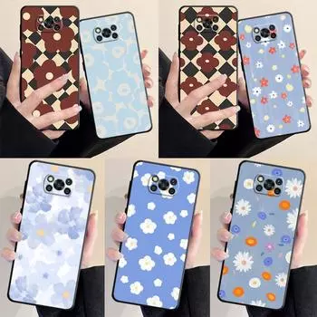 Прекрасный чехол для телефона с цветочным рисунком для Samsung Galaxy S23 S21 S22 S20 Note 20 Ultra 10 Plus 8 9 Note20ultra S21 S22, черная мягкая сумка-чехол Samsung Note 8