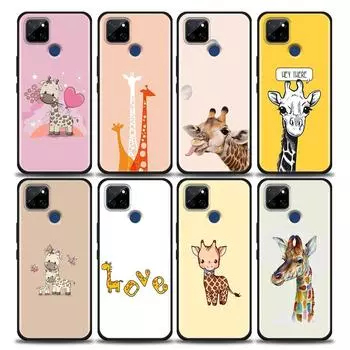Прекрасный чехол для телефона с изображением жирафа и животного для OPPO Realme 5 6 7 7i 8 8i 9 9i V25 F9 F17 F19 5G 4G Pro Narzo Speed Cover Fundas Realme 5(5i 5s 6i)