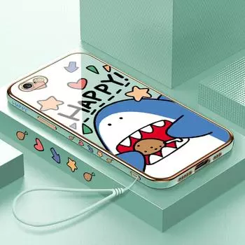 Прекрасный чехол для телефона с покрытием акулы для iPhone 11 13 15 Samsung Galaxy A52 Xiaomi Redmi 12C Note 10 Pro Oneplus Мягкие чехлы для смартфонов iPhone 11 Pro Max ярко-зеленый