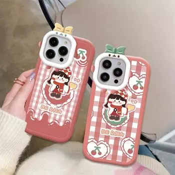 Прекрасный чехол для телефона с рисунком вишневой девушки, чехол для телефона с линзами Monster, мягкий защитный чехол для Vivo Vivo S1