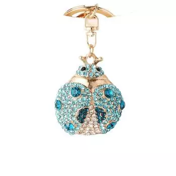 Прекрасный хрустальный брелок-шарм для сумки в виде жука со стразами, подвеска для женщин/мужчин
