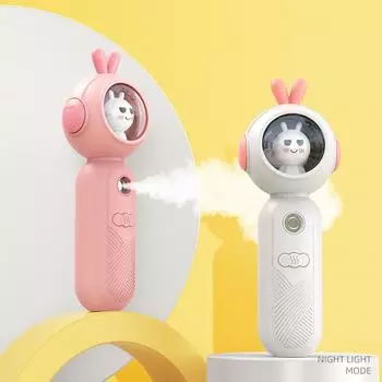 Прекрасный кролик увлажнитель для лица увлажняющее устройство мини портативный перезаряжаемый парфюмерный диффузор для лица туманообразователь Fogger Pink