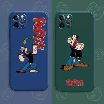 Прекрасный мягкий анимационный модный телефон для Iphone Mini Plus 6s Max 8 7 6 XS X Pro 12 14 13 XR 11, прямой мягкий силиконовый чехол из ТПУ Iphone 11 синий