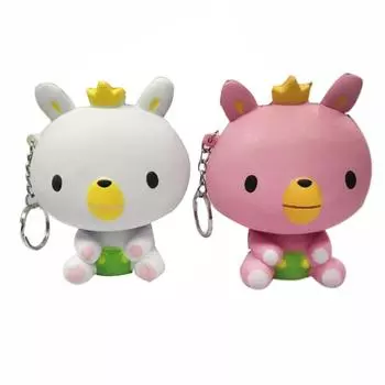 Прекрасный мягкий ломтик медведя с кремом и ароматом, медленно поднимающаяся игрушка на запястье, 1 шт.