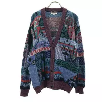 PREMA by CailoLana 90s Made in Italy Old Overall handle Long sleeve V neck knit cardigan Men s Used