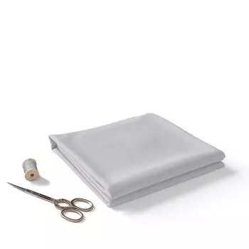 Премиальная белая фланелевая хлопковая ткань для курток – 425 г/м, окрашенная в пряже, ширина 148 см 1 meter белый