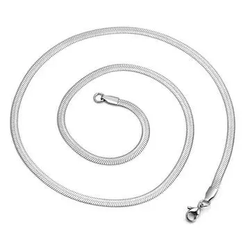 Премиальная цепочка из нержавеющей стали с лезвием, модное универсальное позолоченное ожерелье из титановой стали, универсальное простое ожерелье-цепочка 2..0mm*45cm