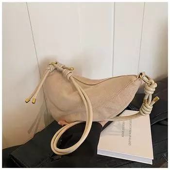 Премиальная фактурная сумка женская большая вместимость 2024 новая нишевая матовая ретро сумка-мессенджер сумка для пончиков сумка для пончиков