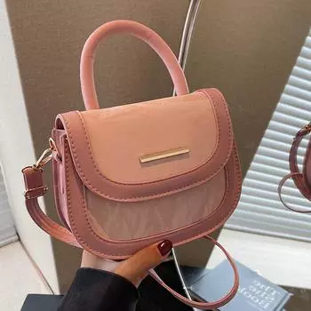 Премиальная фактурная сумка женская летняя мода 2024 года иностранная универсальная сумка-мессенджер женская нишевая сумка через плечо чёрный