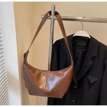 Премиальная фактурная женская сумка большой емкости 2024 года, новая сумка-мессенджер в стиле ретро, сумка-мессенджер для поездок на работу чёрный