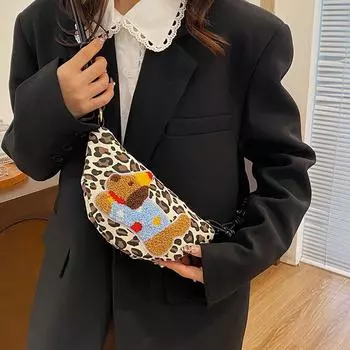 Премиальная фактурная женская сумка большой вместимости 2024 года, новая модная сумка-мессенджер на одно плечо, сумка-пельмень 24*3*13 чёрный