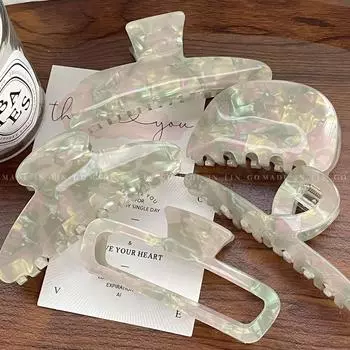 Премиальная французская заколка для волос с уксусной кислотой - элегантный универсальный аксессуар для волос в стиле акулы для женщин