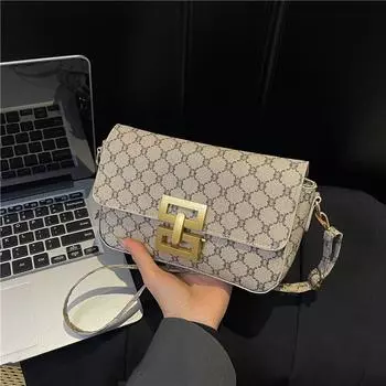 Премиальная иностранная ретро-сумка подмышкой 2025 года, новая весенняя маленькая квадратная сумка, сумка через плечо, портативная женская сумка белый