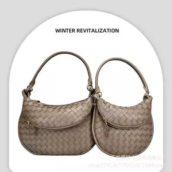 Премиальная кожаная сумка-близнец ручной работы для женщин