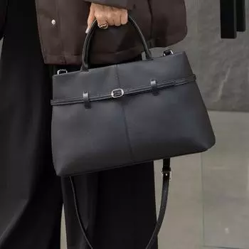 Премиальная кожаная женская сумка Birkin для поездок на работу, осень/зима, женский кошелек, портфель 35 * 23 * 10CM